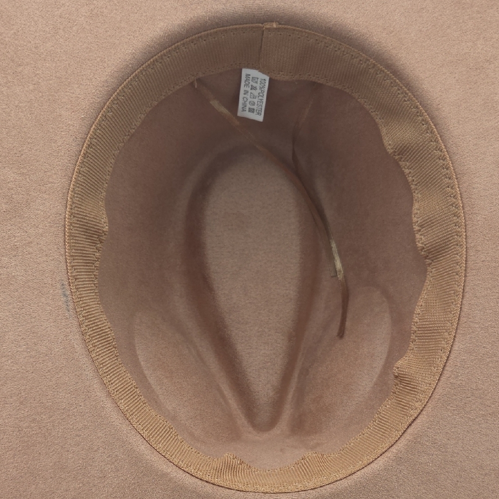 Stylish Tan Wide-Brim Hat - Picture 4 of 5
